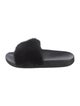 Givenchy Fur Fur Trim Slides