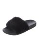 Givenchy Fur Fur Trim Slides