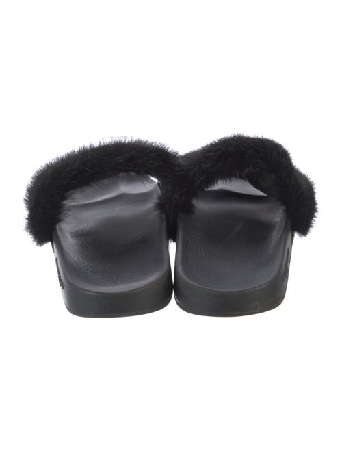 Givenchy Fur Fur Trim Slides