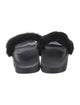 Givenchy Fur Fur Trim Slides
