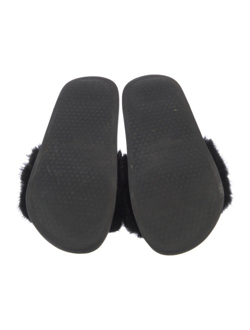 Givenchy Fur Fur Trim Slides