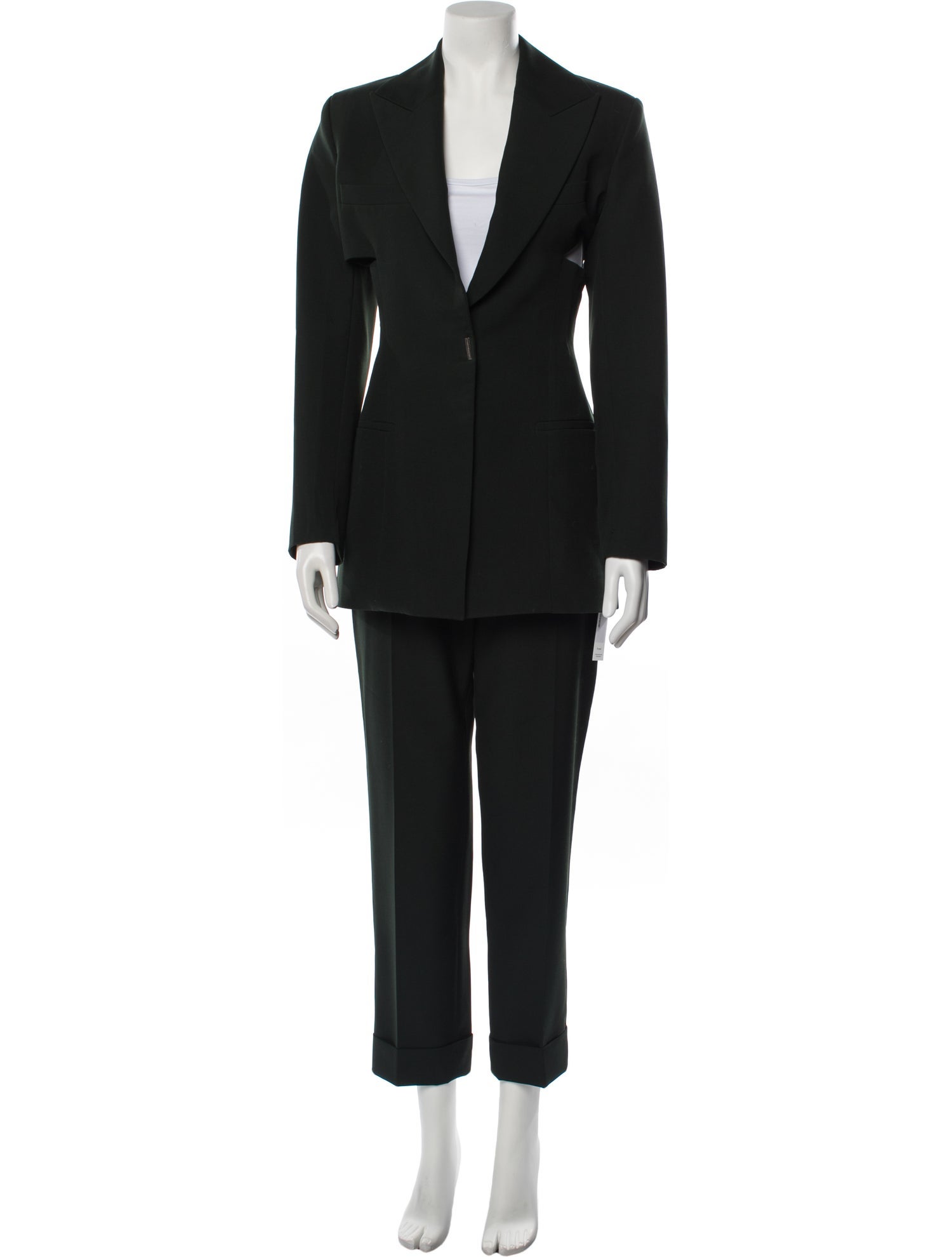 Givenchy Wool Cutout Accent Pantsuit