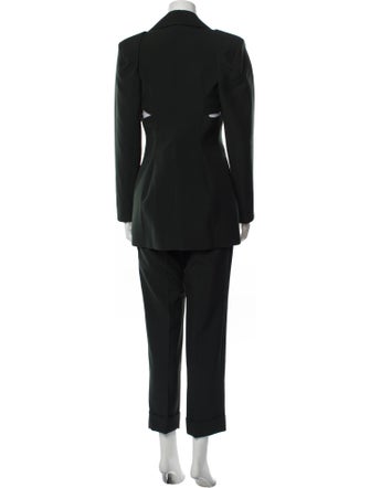 Givenchy Wool Cutout Accent Pantsuit