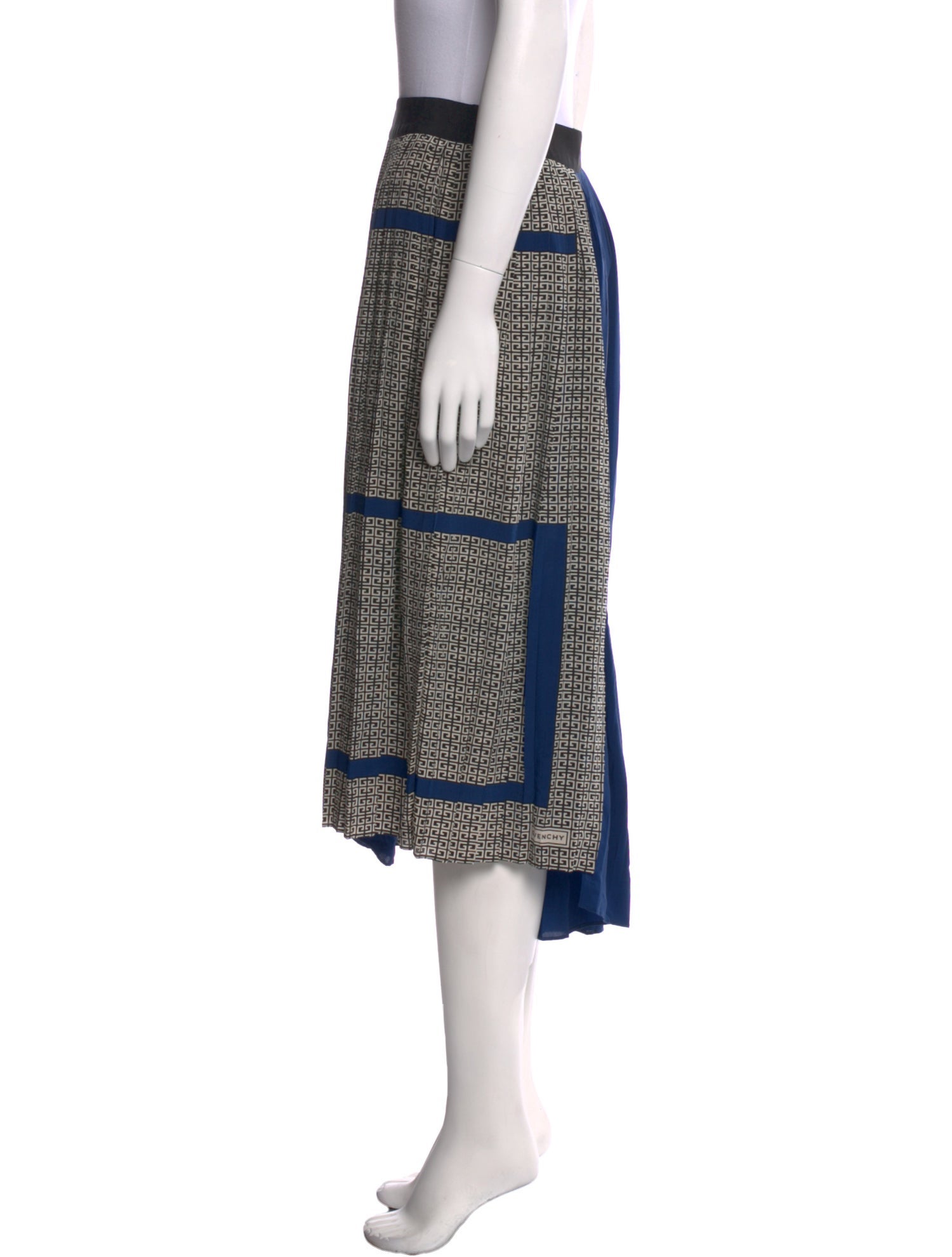 Givenchy Silk Midi Length Skirt