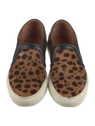 Givenchy Ponyhair Animal Print Sneakers