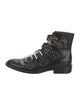 Givenchy Leather Studded Accents Combat Boots