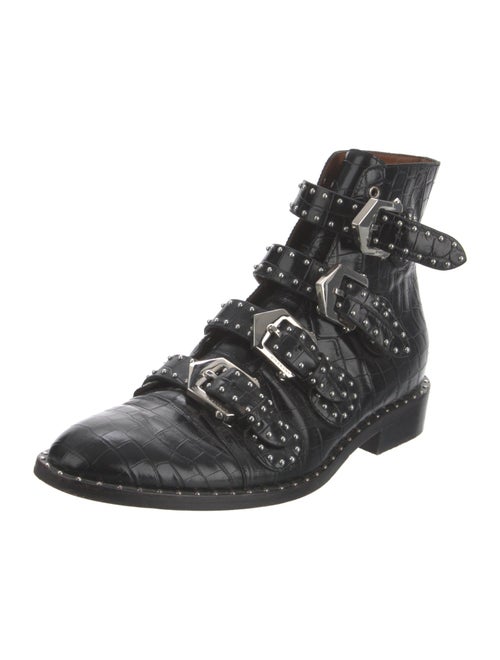 Givenchy Leather Studded Accents Combat Boots