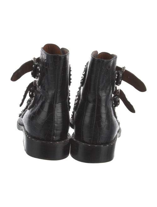 Givenchy Leather Studded Accents Combat Boots