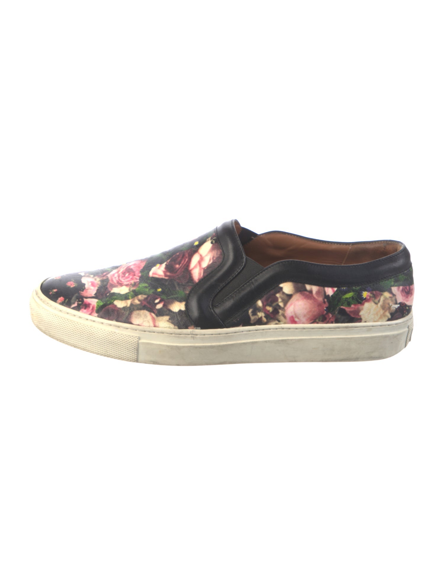 Givenchy Leather Floral Print Sneakers