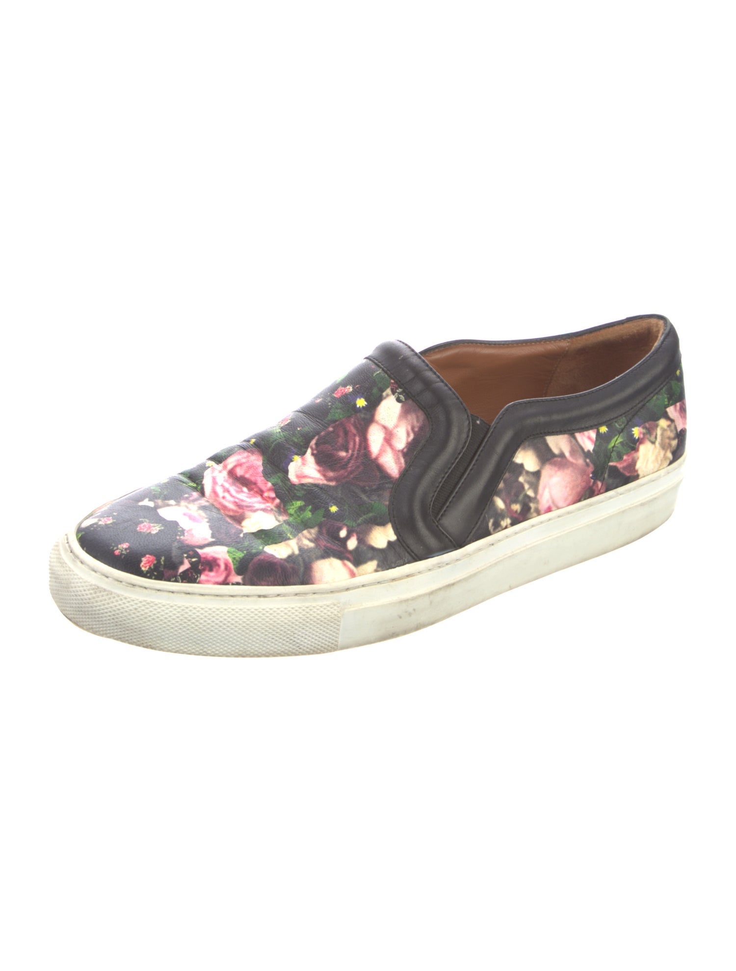 Givenchy Leather Floral Print Flats