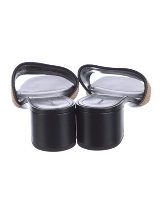 Givenchy Raffia Printed Slides