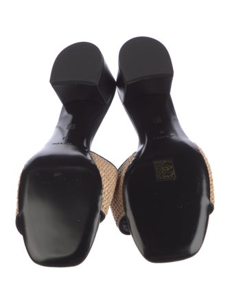 Givenchy Raffia Printed Slides