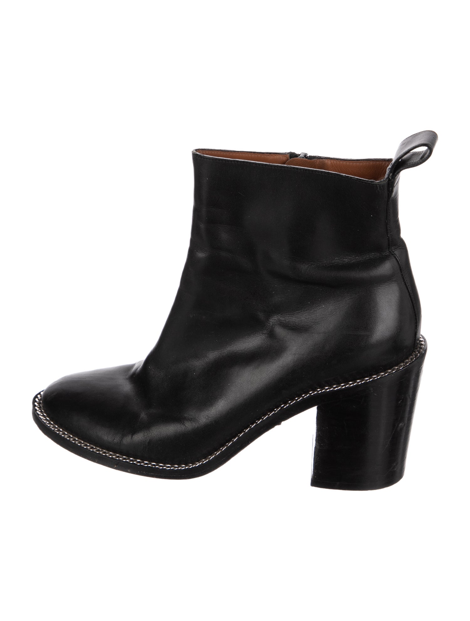 Givenchy Leather Chain-Link Accents Boots