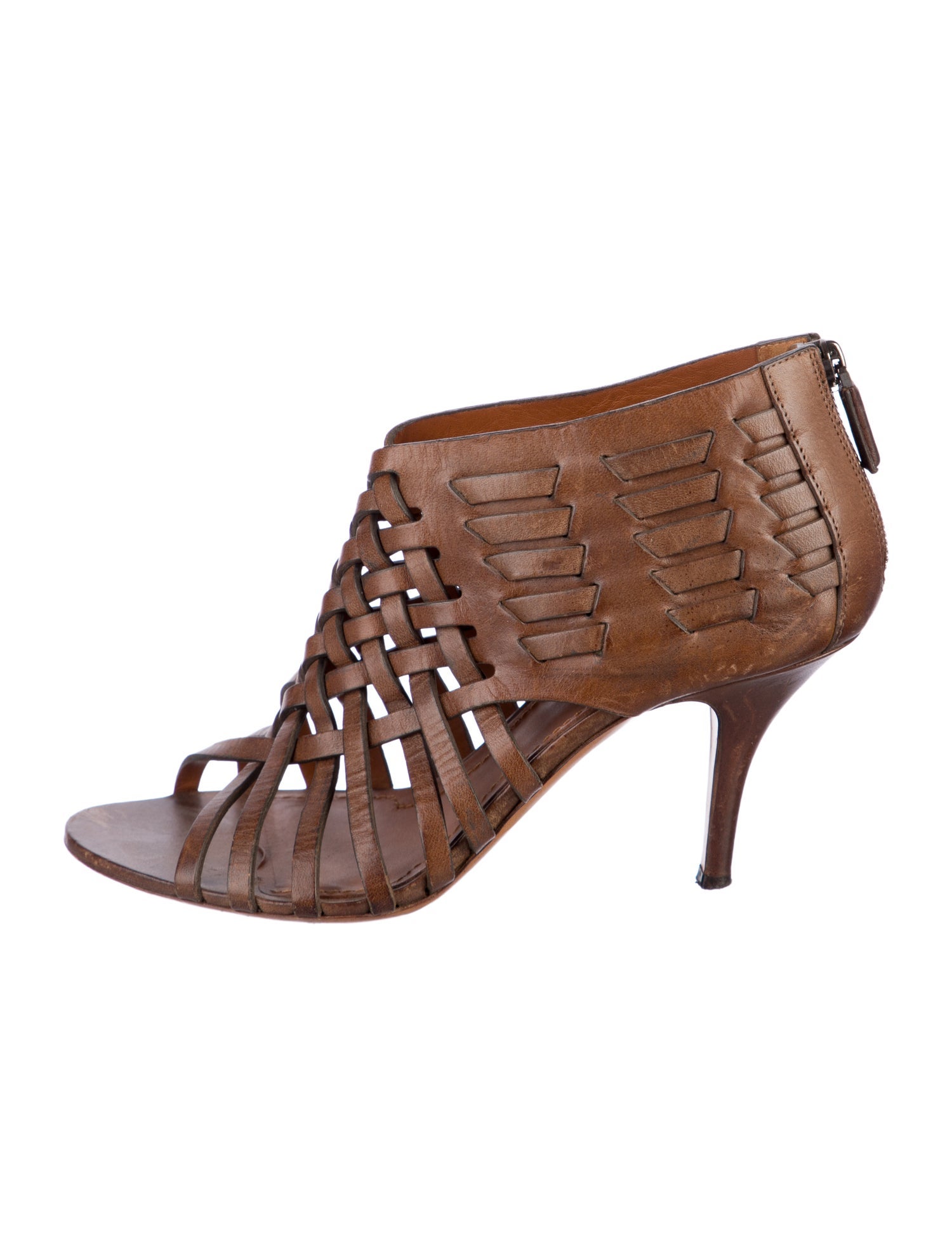 Givenchy Leather Braided Accents Sandals