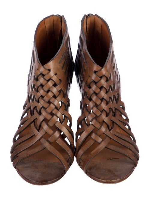 Givenchy Leather Braided Accents Sandals