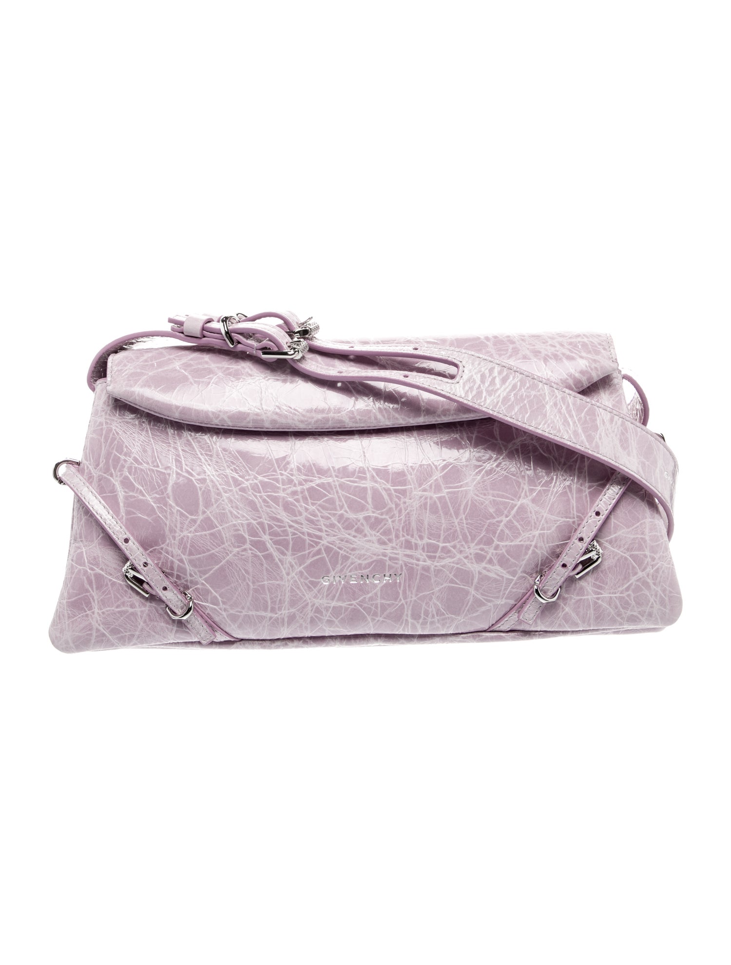 Givenchy Embossed Leather Shoulder Bag