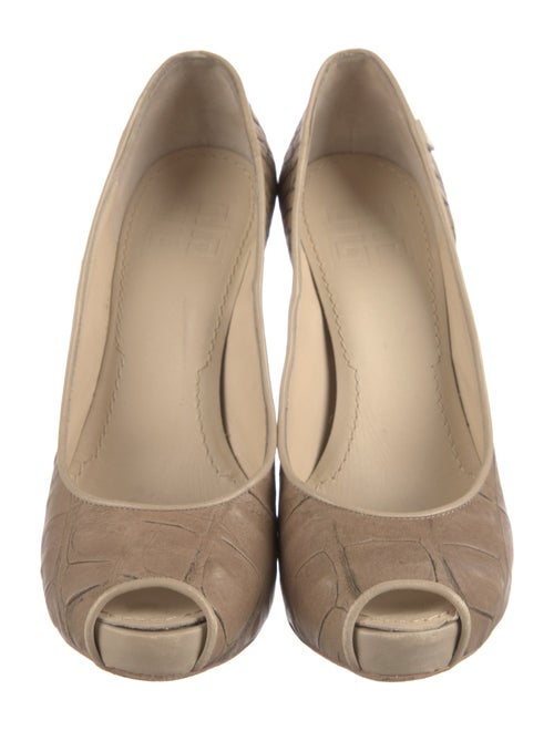 Givenchy Leather Animal Print Pumps