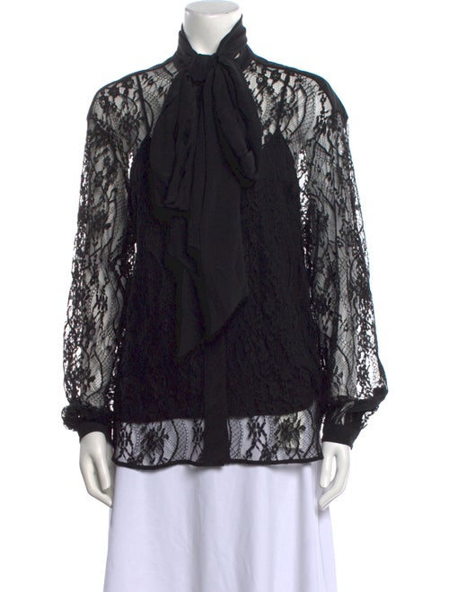Givenchy Silk Lace Pattern Blouse