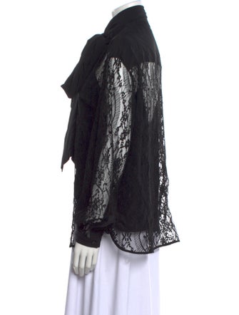 Givenchy Silk Lace Pattern Blouse