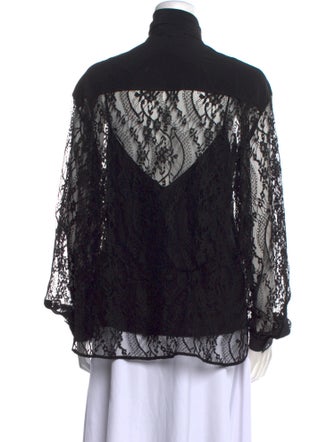 Givenchy Silk Lace Pattern Blouse