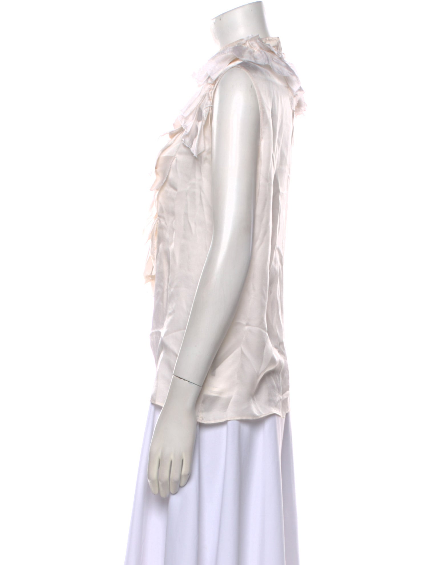 Givenchy Silk Mock Neck Blouse