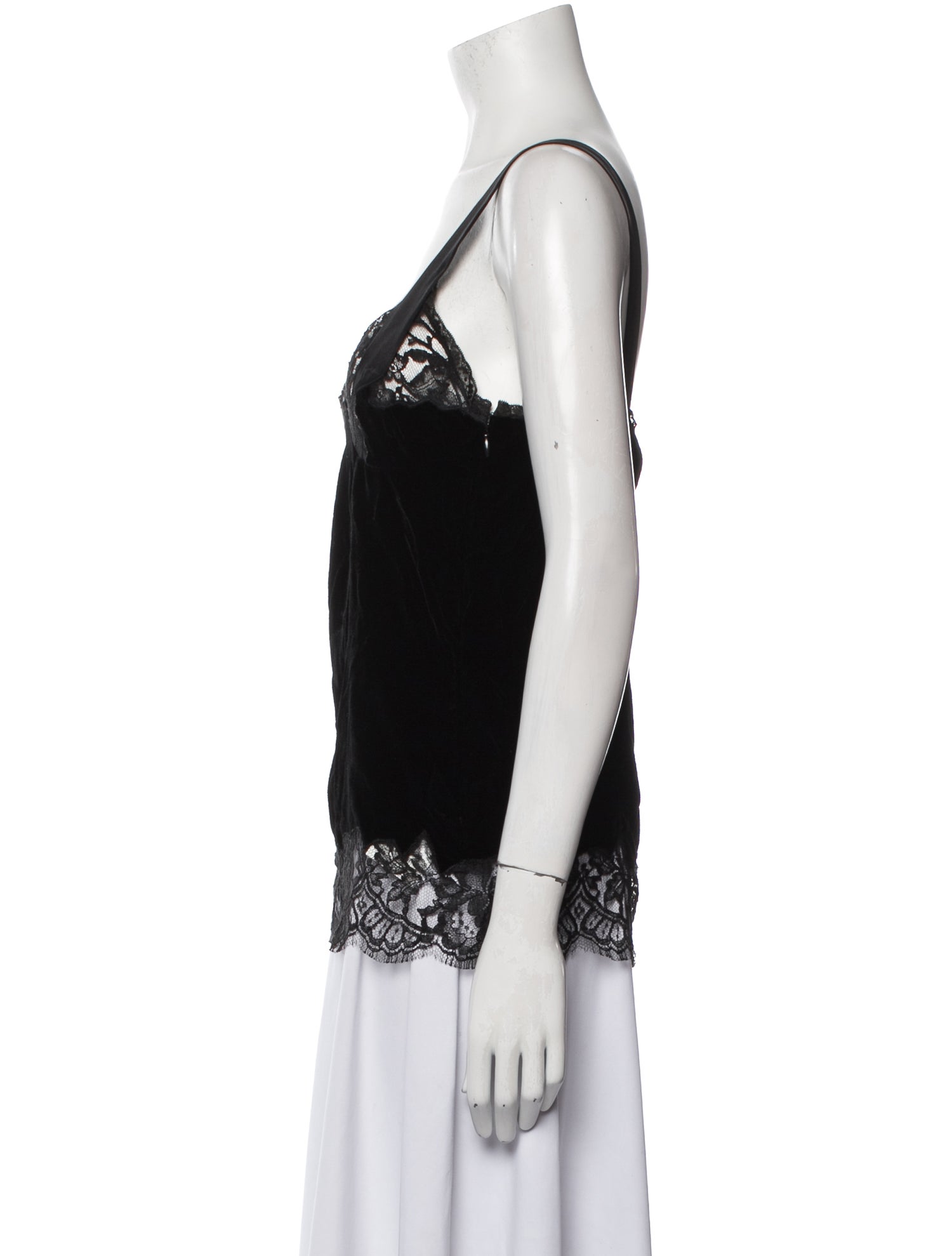 Givenchy Lace Pattern V-Neck Top