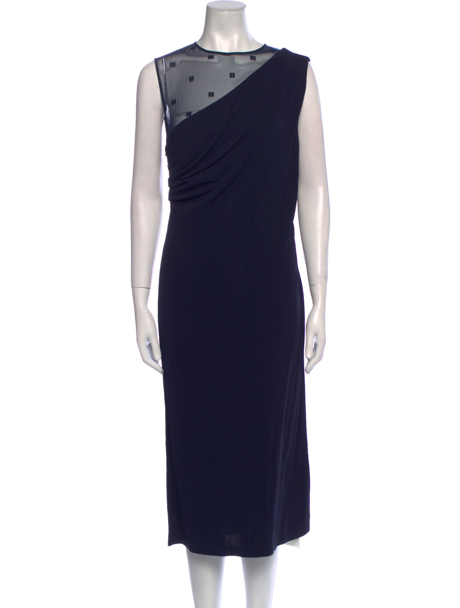 Givenchy Crew Neck Midi Length Dress