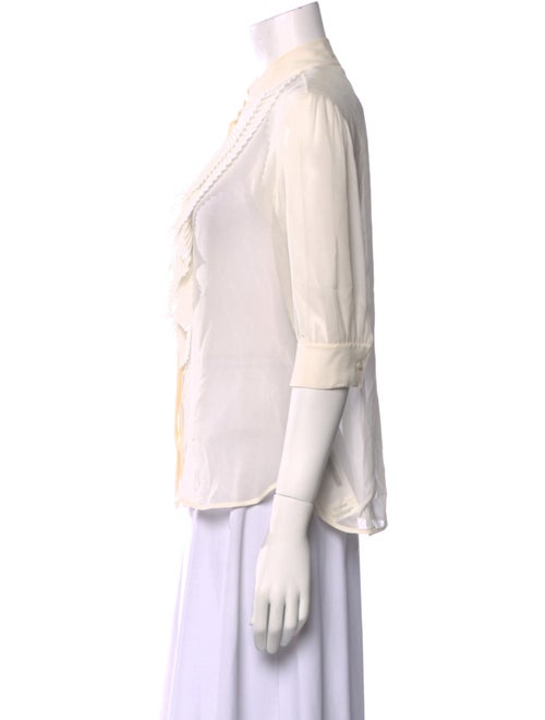 Givenchy Silk Three-Quarter Sleeve Blouse