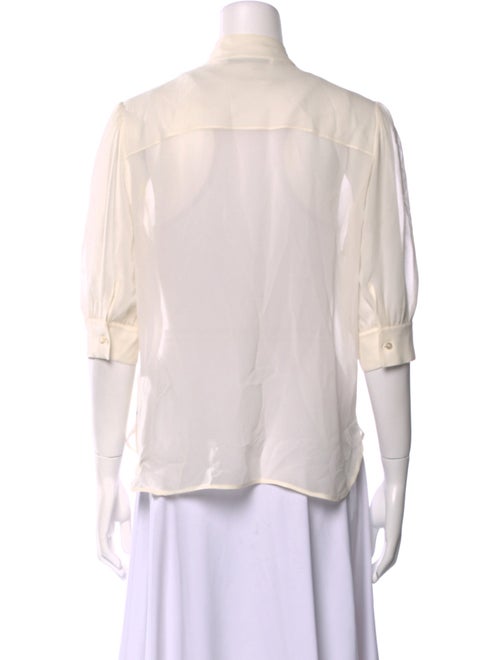 Givenchy Silk Three-Quarter Sleeve Blouse