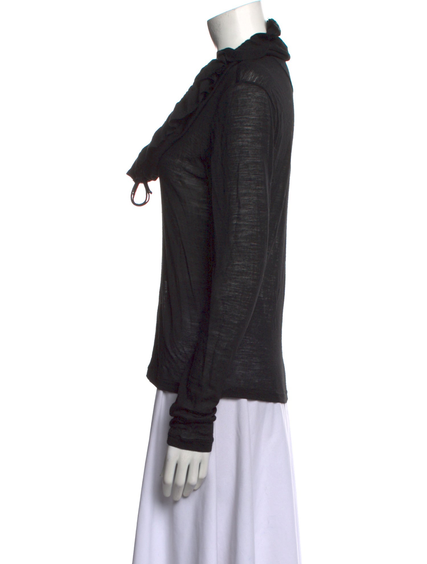 Givenchy Cowl Neck Long Sleeve Top