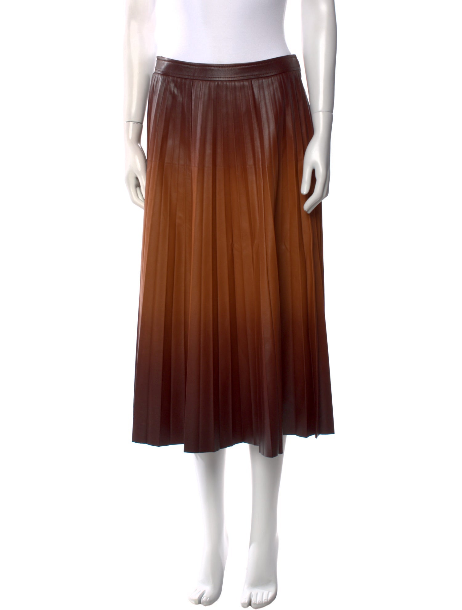 Givenchy Lambskin Midi Length Skirt