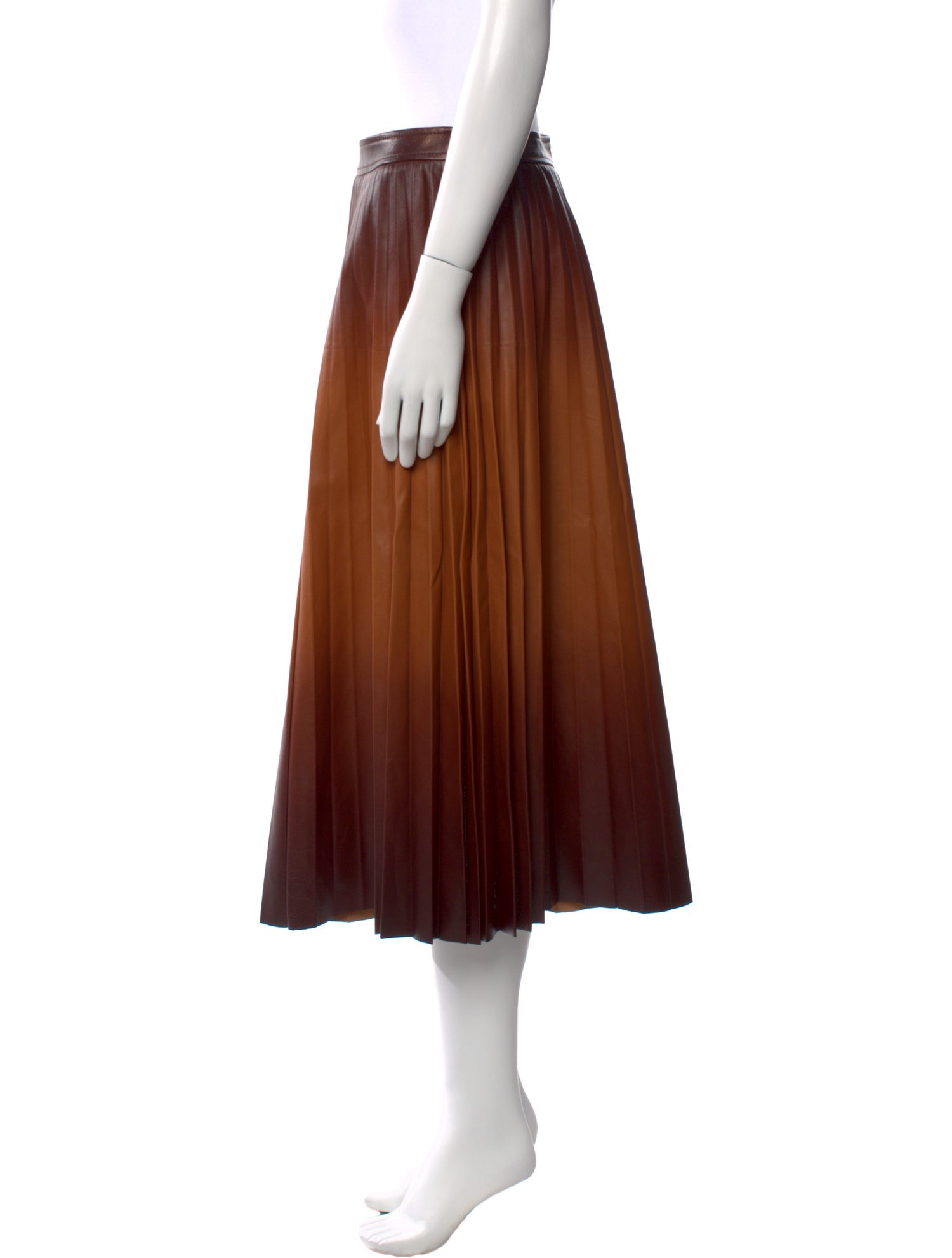 Givenchy Lambskin Midi Length Skirt