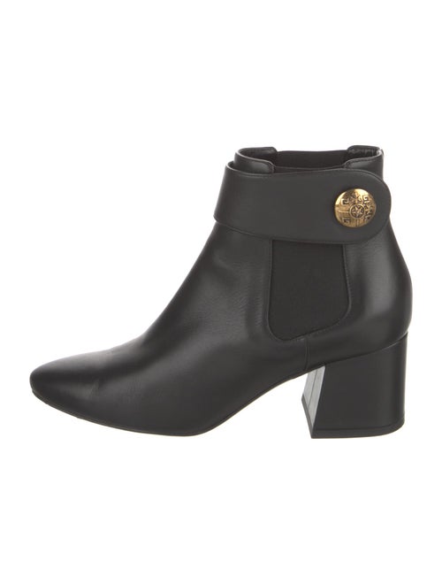 Givenchy Leather Grosgrain Trim Boots