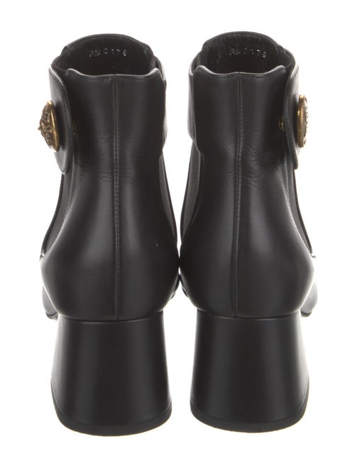 Givenchy Leather Grosgrain Trim Boots