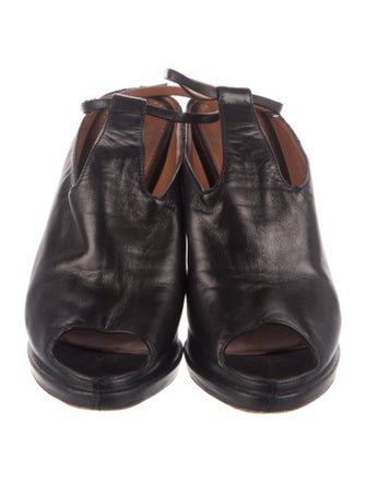 Givenchy Leather T-Strap Sandals