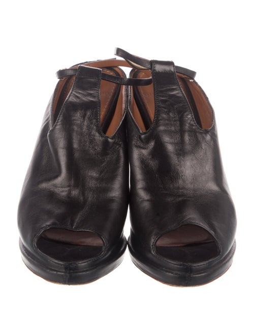 Givenchy Leather T-Strap Sandals