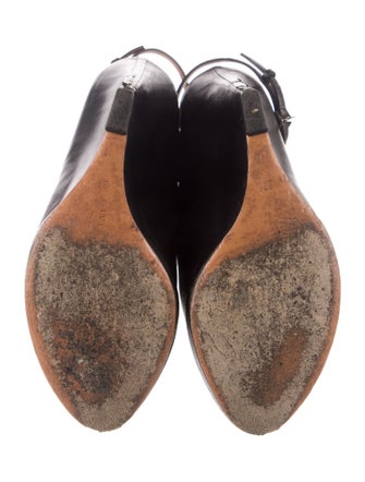 Givenchy Leather T-Strap Sandals