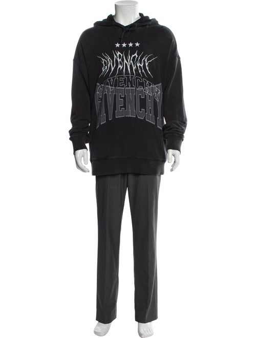 Givenchy Graphic Print Crew Neck Hoodie