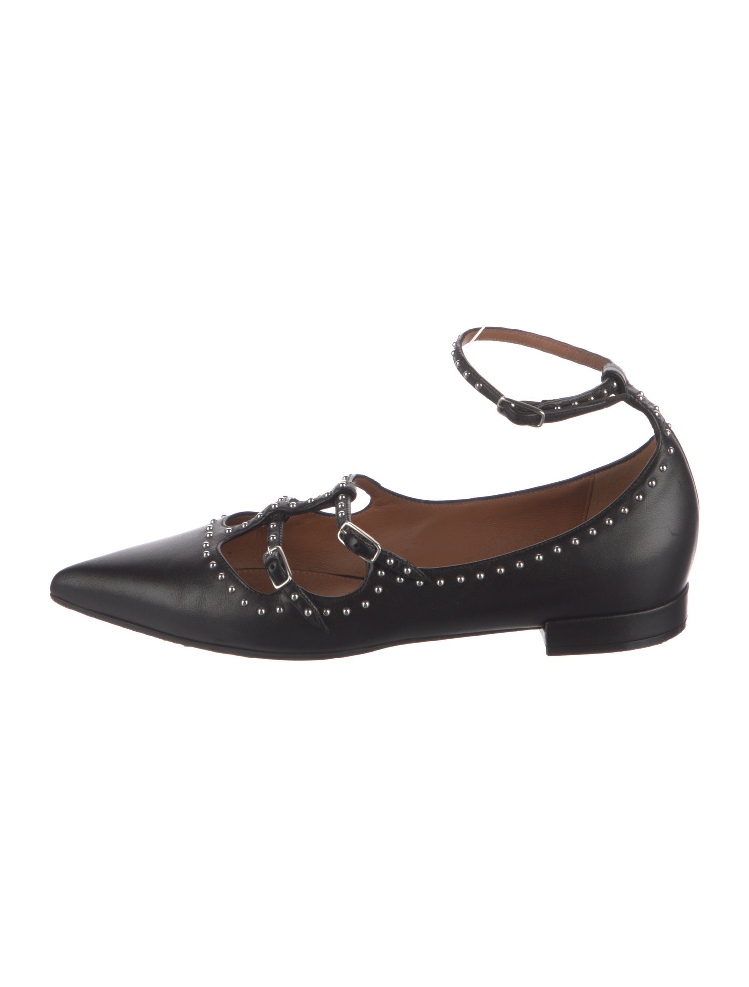 Givenchy Leather Studded Accents Flats