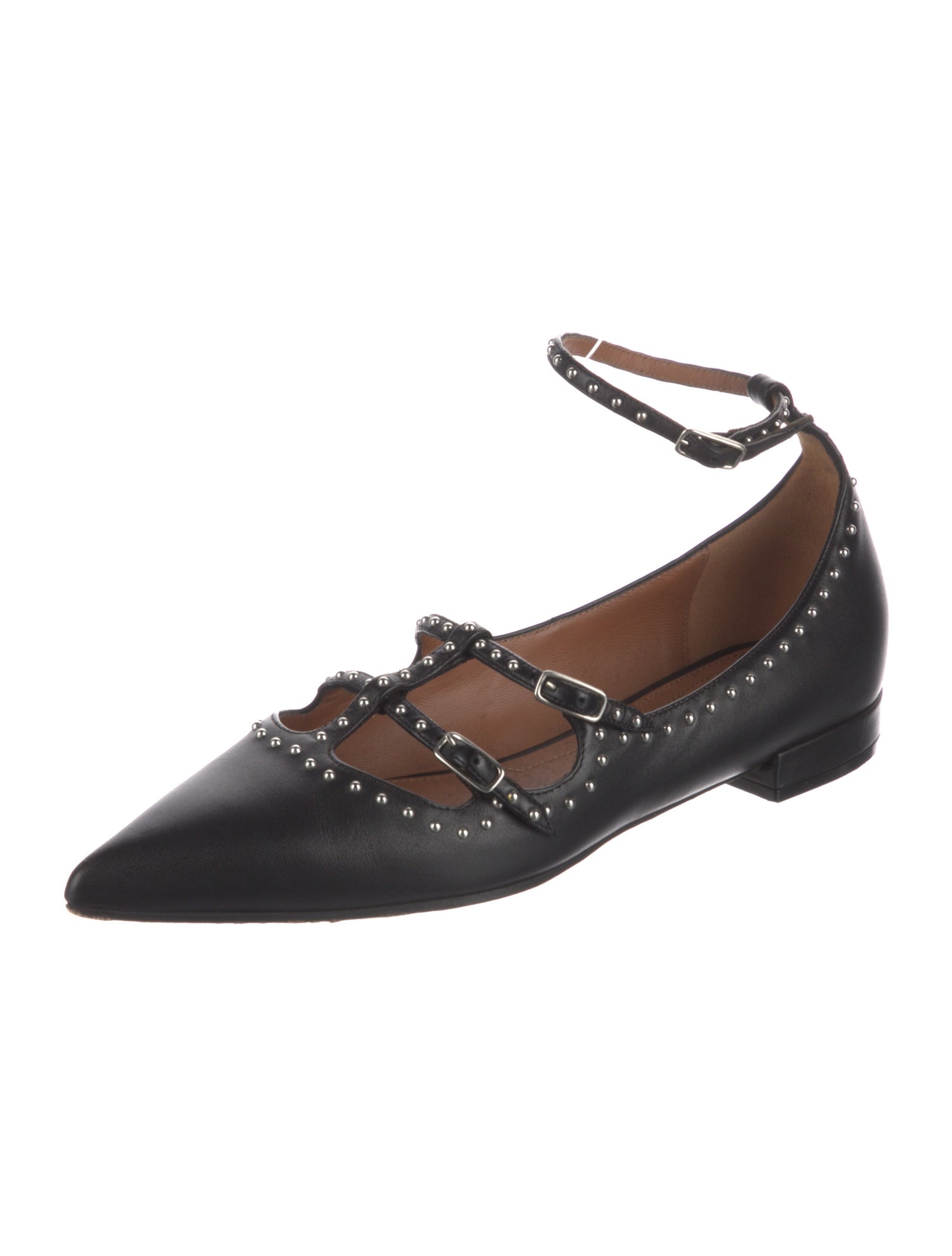 Givenchy Leather Studded Accents Flats