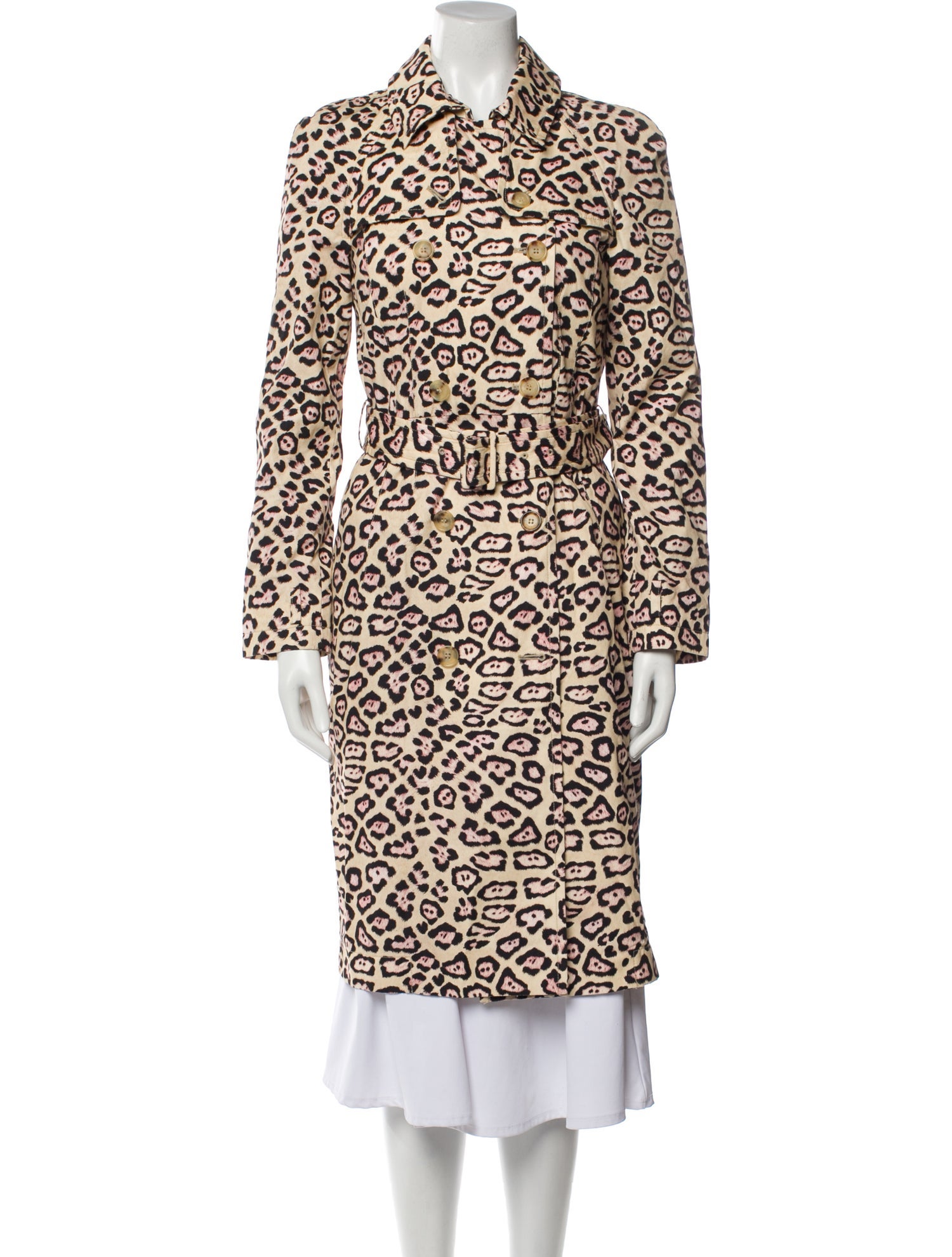 Givenchy Animal Print Trench Coat