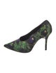 Givenchy Satin Floral Print Pumps