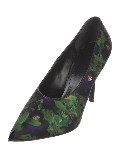 Givenchy Satin Floral Print Pumps