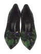 Givenchy Satin Floral Print Pumps