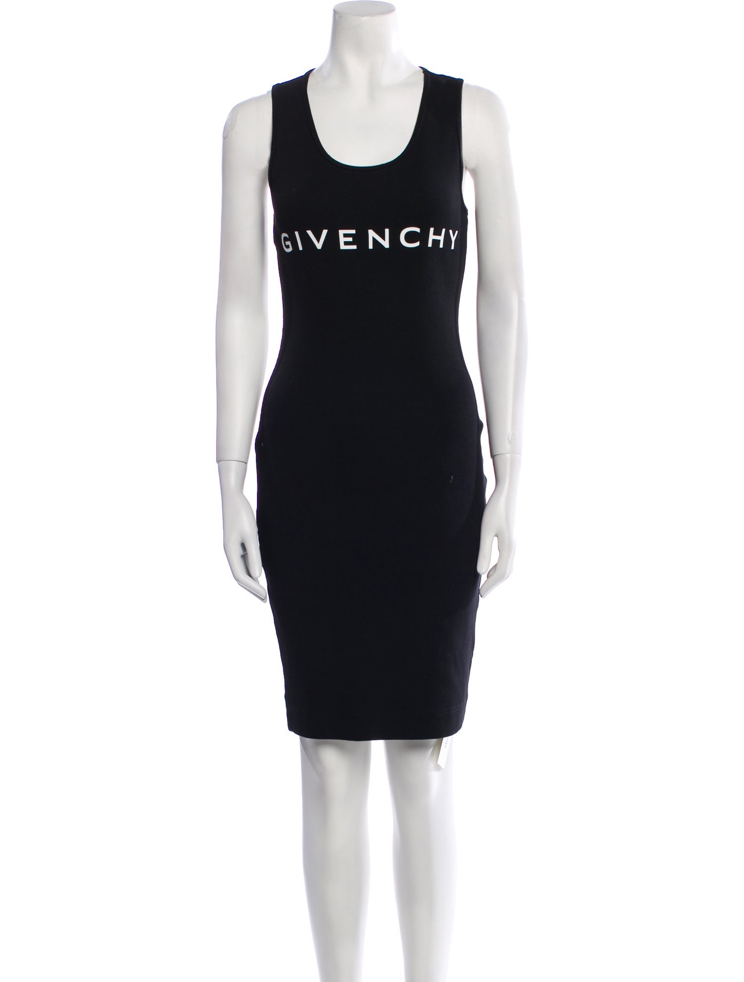 Givenchy Scoop Neck Knee-Length Dress