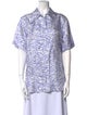 Givenchy Silk Printed Button-Up Top
