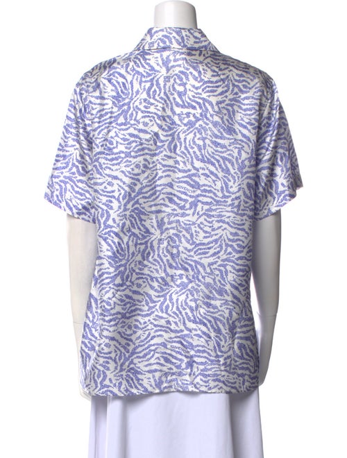 Givenchy Silk Printed Button-Up Top
