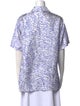 Givenchy Silk Printed Button-Up Top