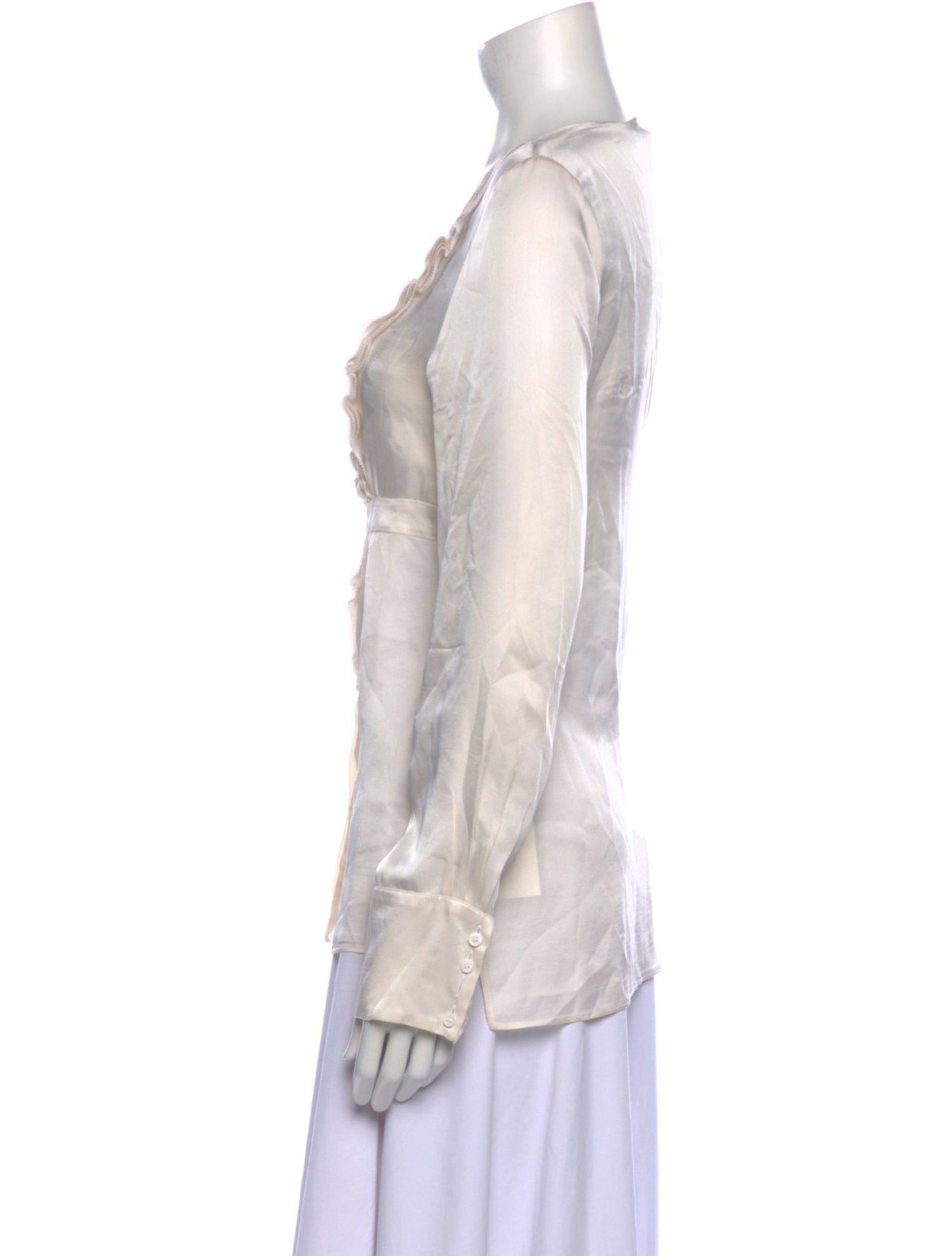 Givenchy Silk Scoop Neck Blouse