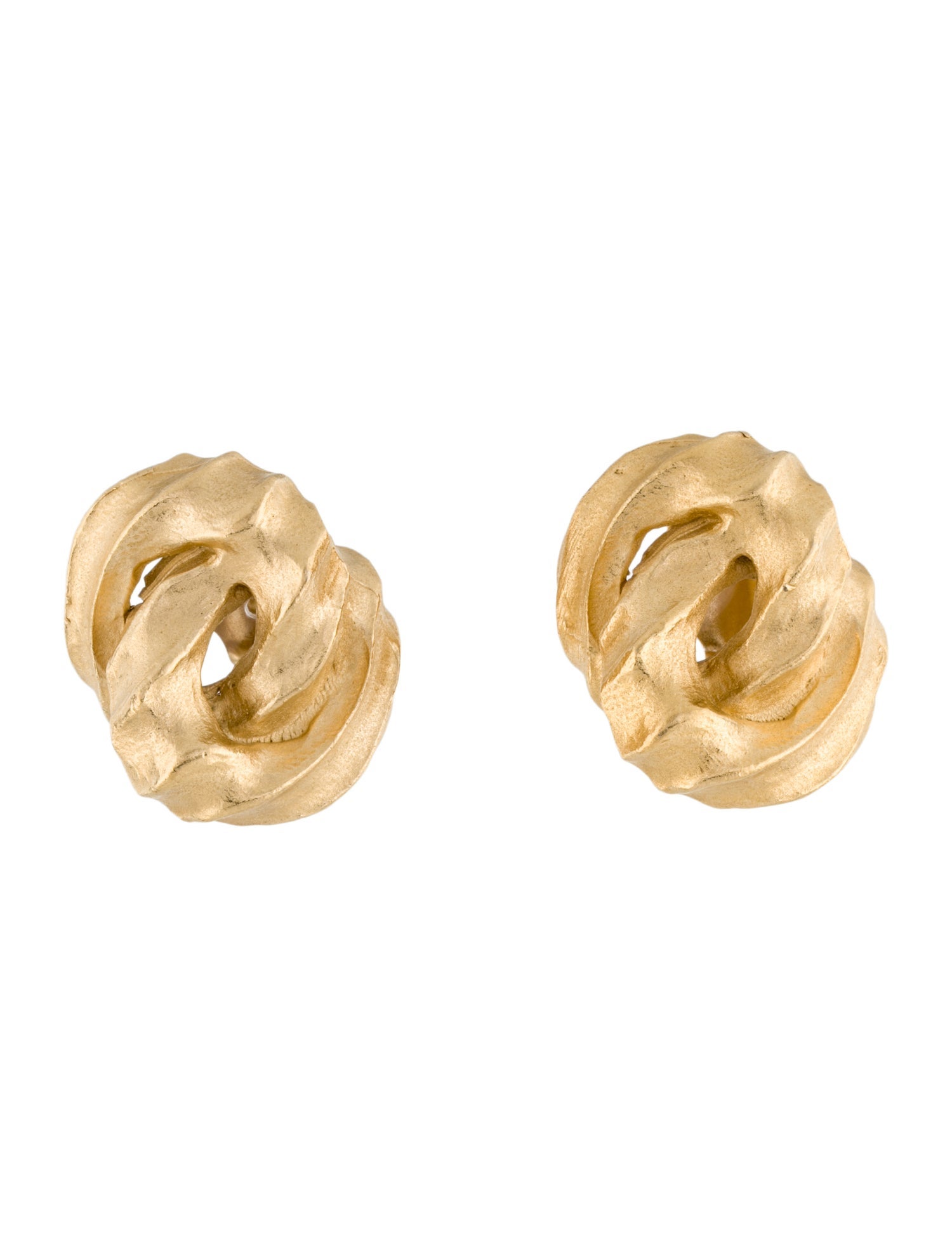 Givenchy Vintage Textured Stud Clip-On Earrings